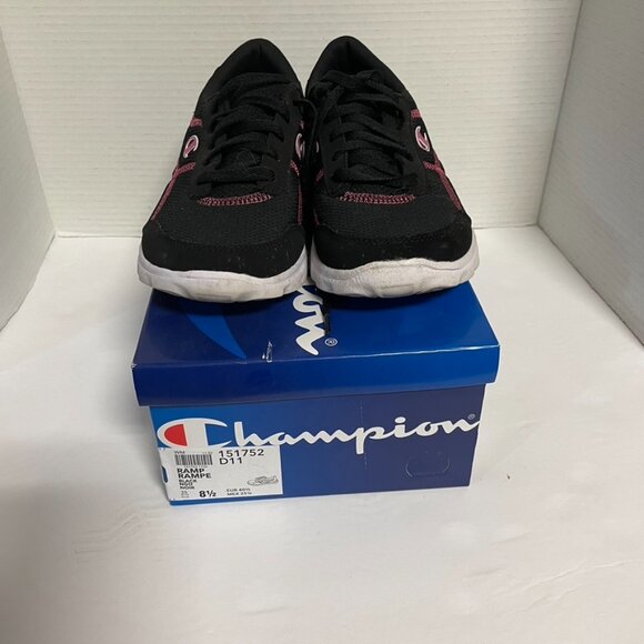 Champion Women's RAMP Sneakers Memory Foam Black/Pink Size 8.5 NWOT - Picture 3 of 8